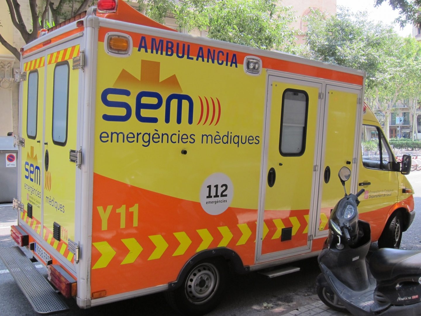 Ambulancia del Servicio de Emergencias Médicas (SEM) de la Generalitat.