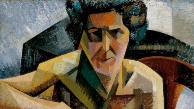 Una de las obras de Auguste Herbin de la muestra.