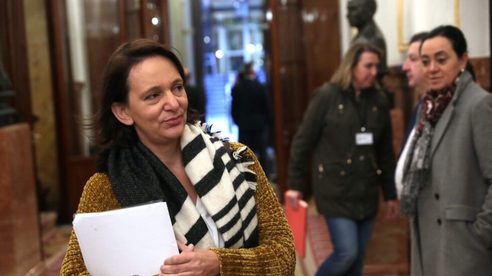 Carolina Bescansa, este jueves en el Congreso de los Diputados.