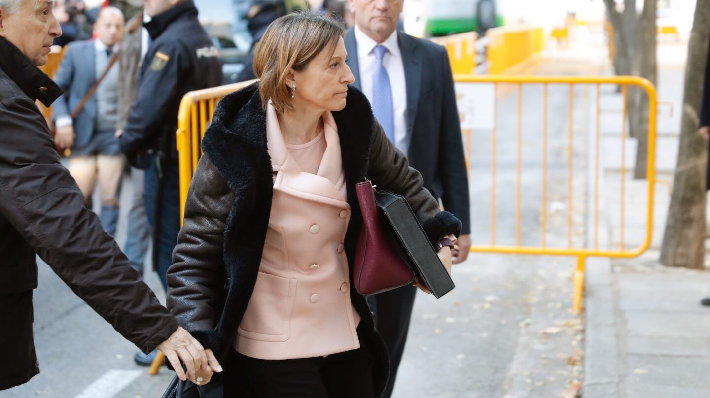 Carme Forcadell, a su llegada al Supremo.