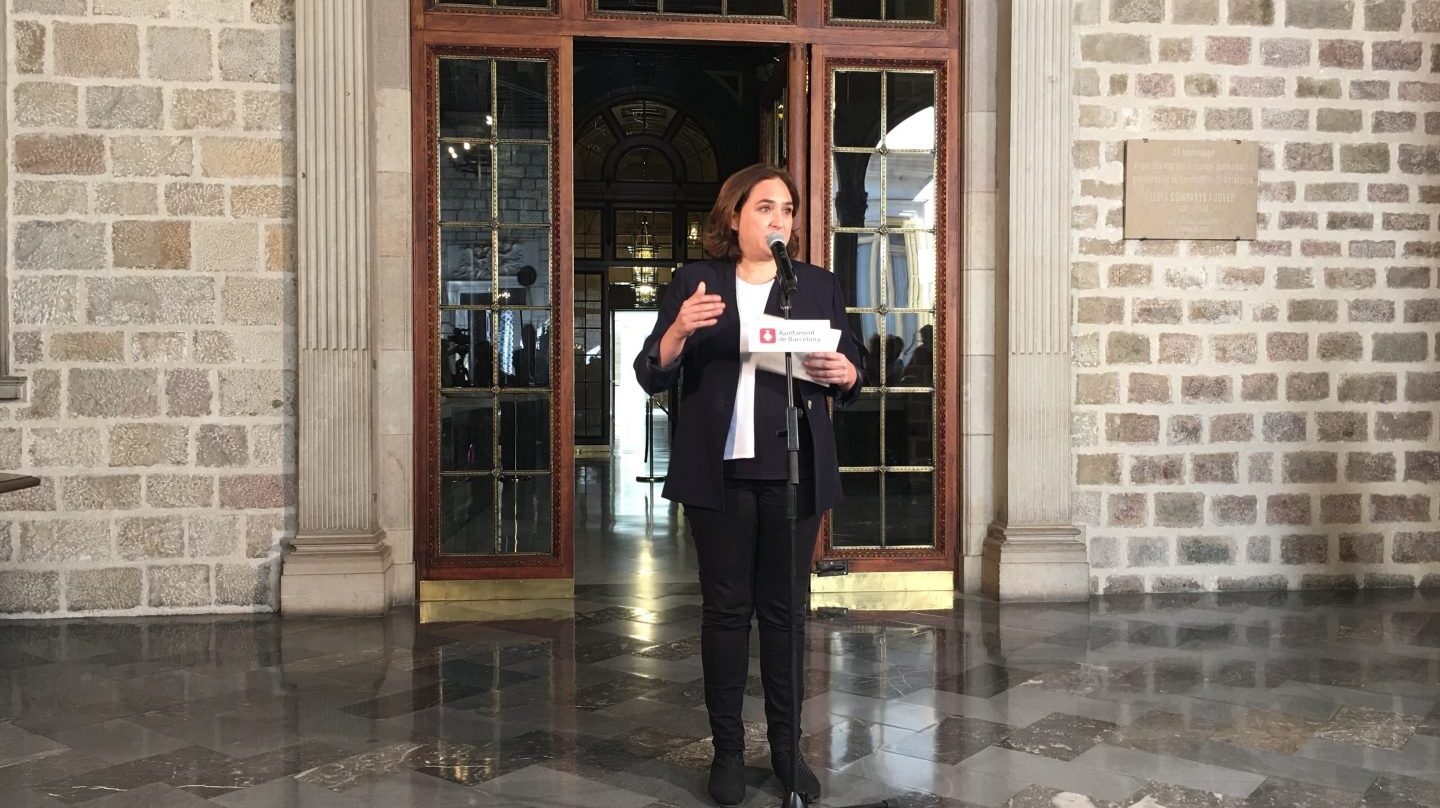 La alcaldesa de Barcelona, Ada Colau.