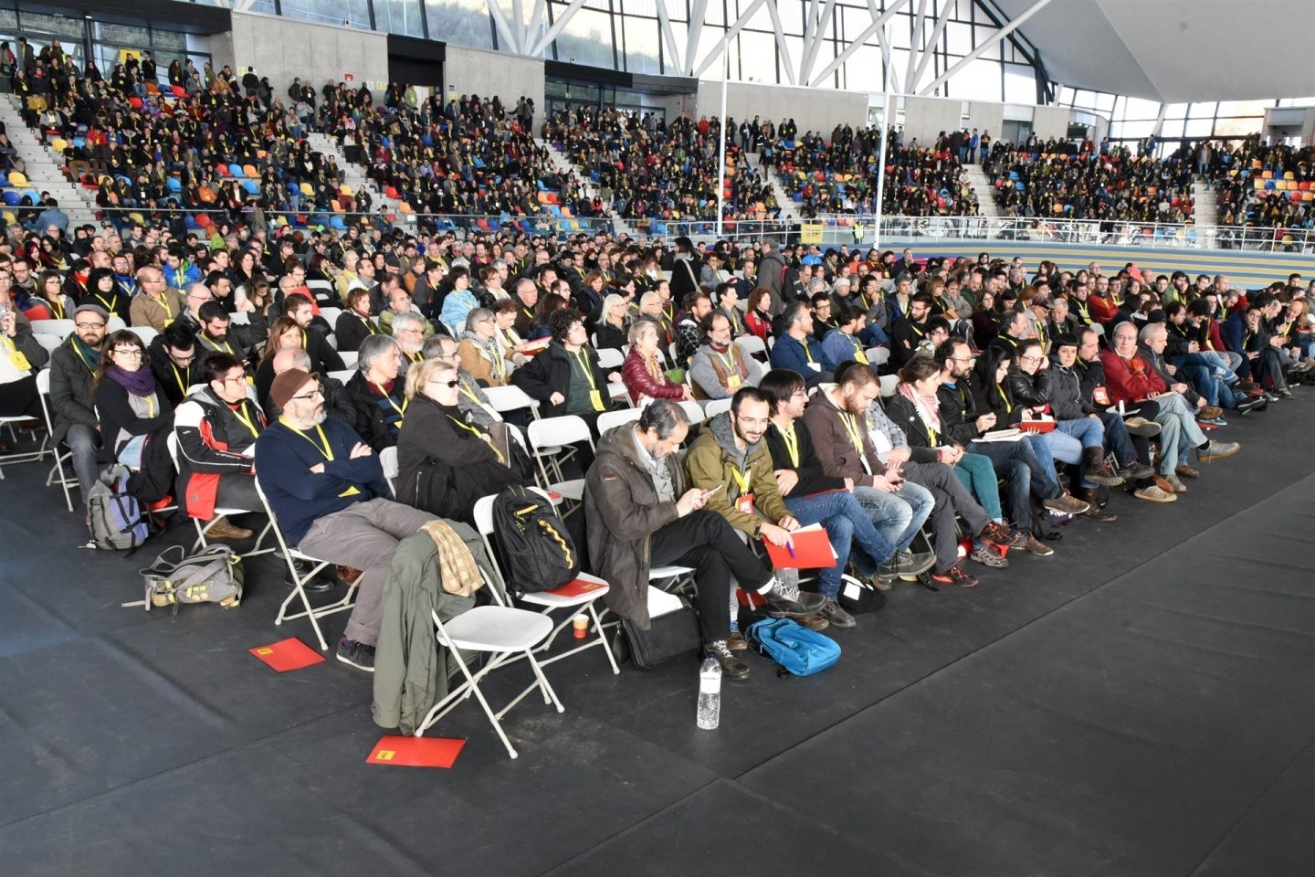 Imagen de una asamblea de la CUP.