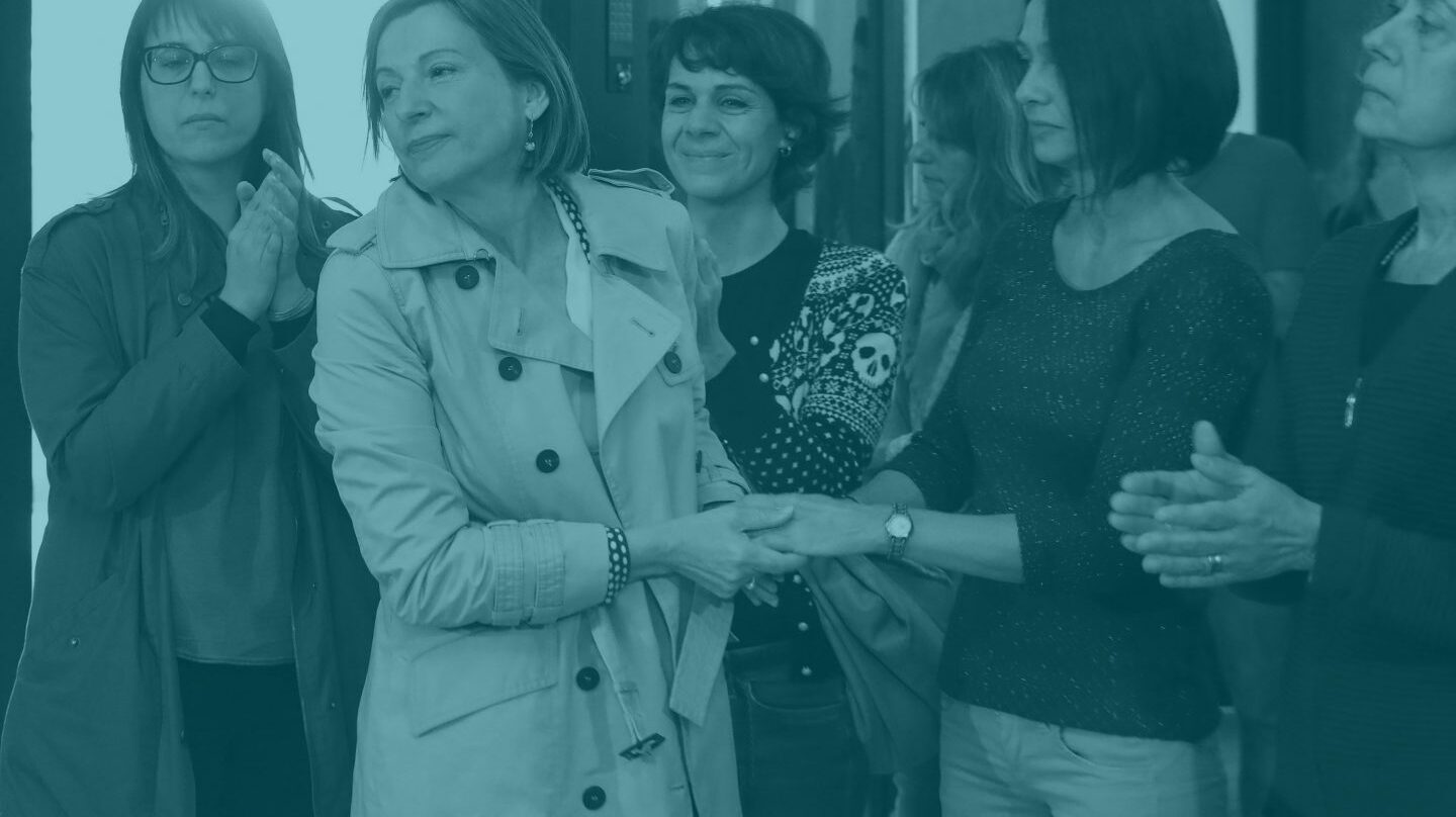 Carme Forcadell, en el Parlament catalán.