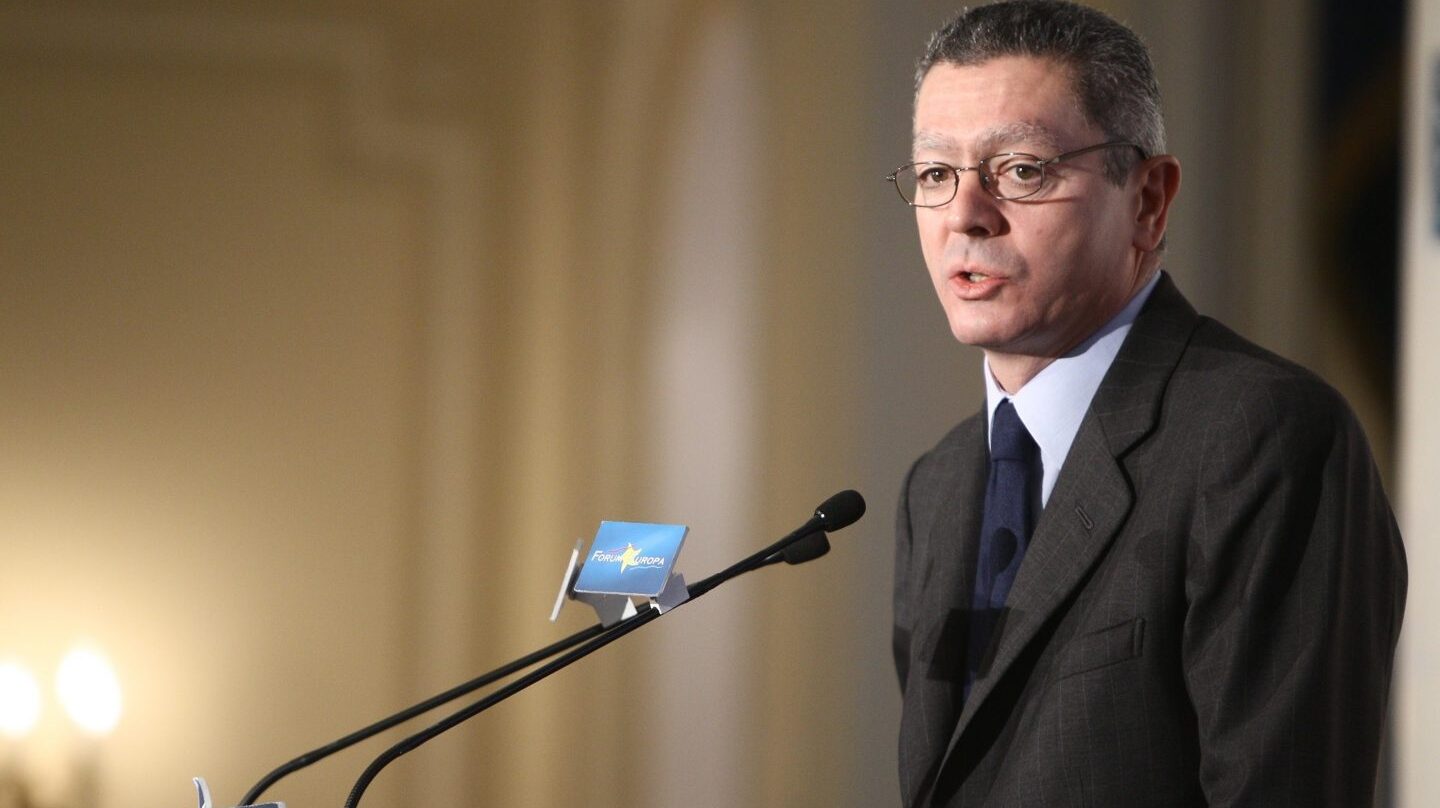Alberto Ruiz-Gallardón, en una conferencia en Madrid.