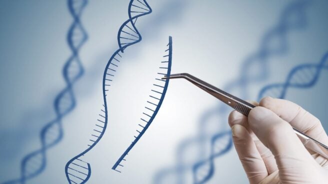 CRISPR Recreación artística de la edición del ADN en el laboratorio