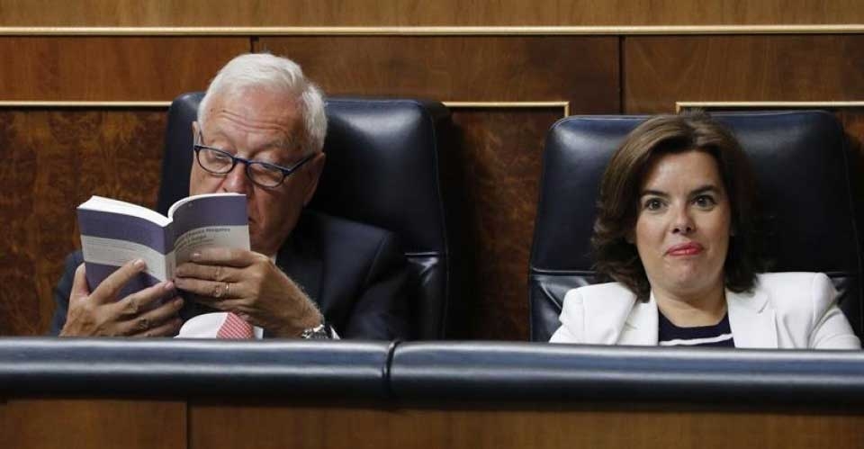 Margallo y Sáenz de Santamaría cuando compartían escaños azules en el Congreso