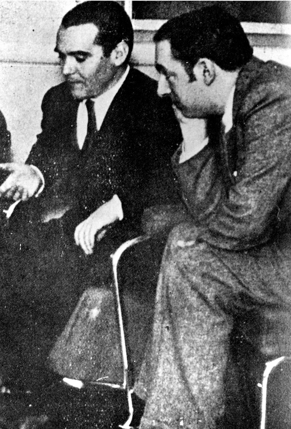 Federico García Lorca y Pablo Neruda en Buenos Aires en 1933. Archivo Funda­ción Federico García Lorca.