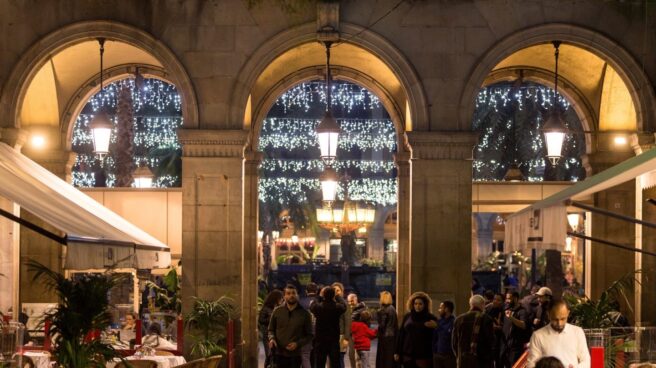 Encendido navideño en Barcelona.