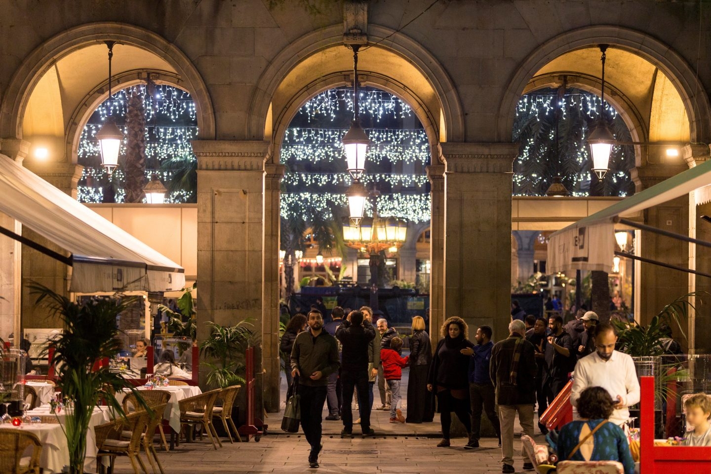 Encendido navideño en Barcelona.