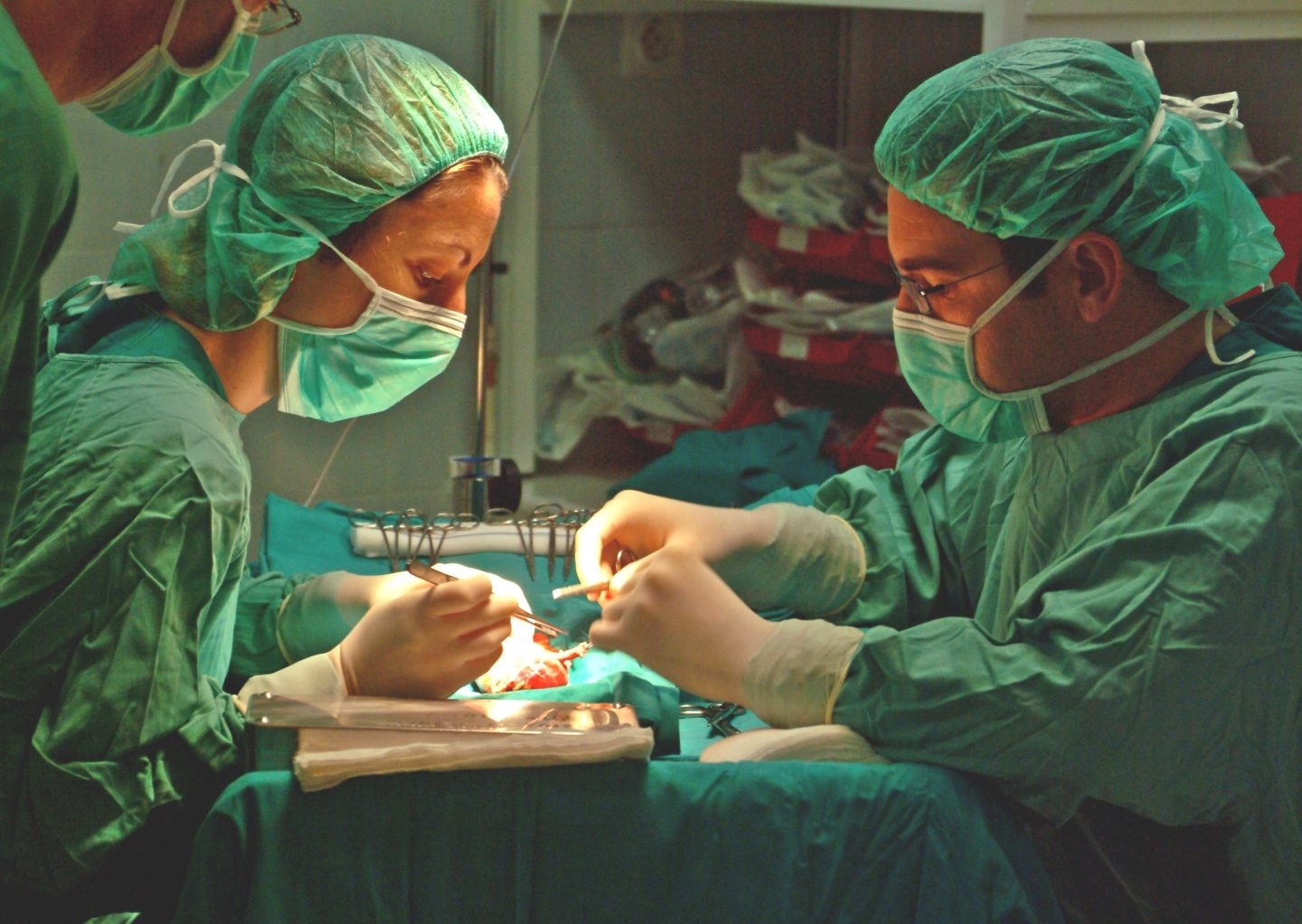 Una operación de trasplante de riñón.
