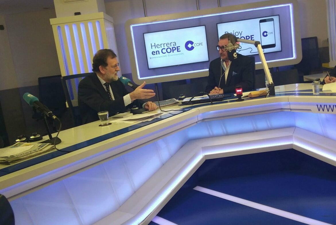Mariano Rajoy, en su entrevista en la Cadena Cope.