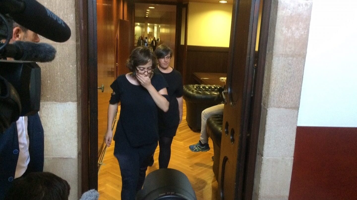 Eulàlia Reguant, en el Parlament.