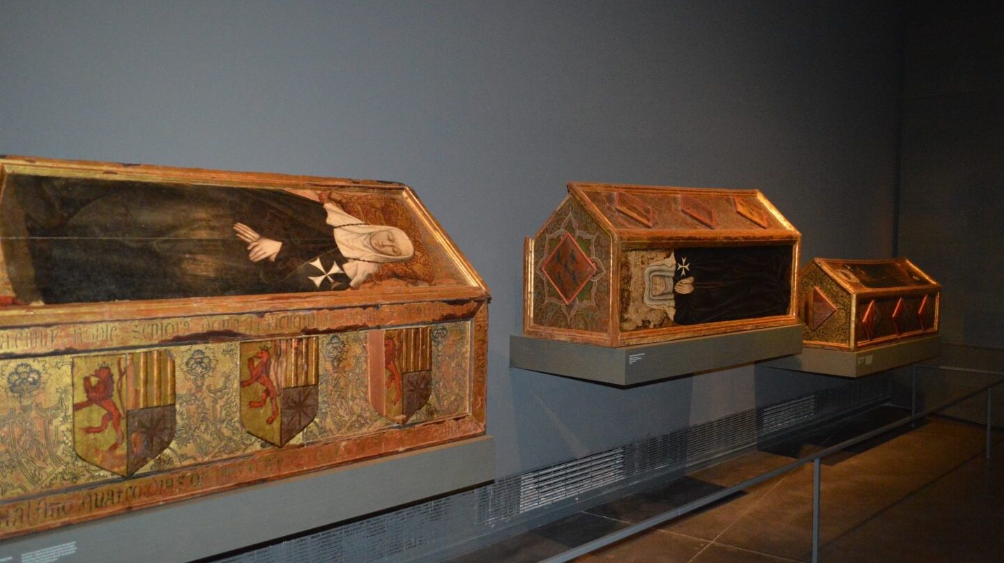 Sepulcros del Museu de Lleida que reclama el Monasterio de Sijena