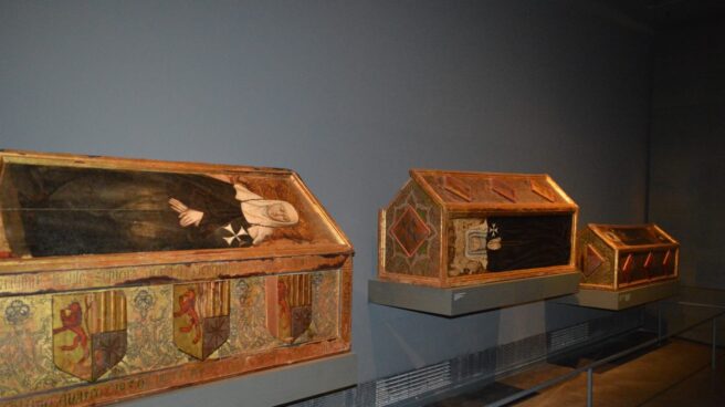 Sepulcros del Museu de Lleida que reclama el Monasterio de Sijena