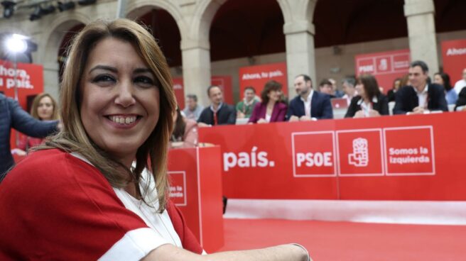 La presidenta andaluza, Susana Díaz, durante la reunión del Comité Federal del PSOE.