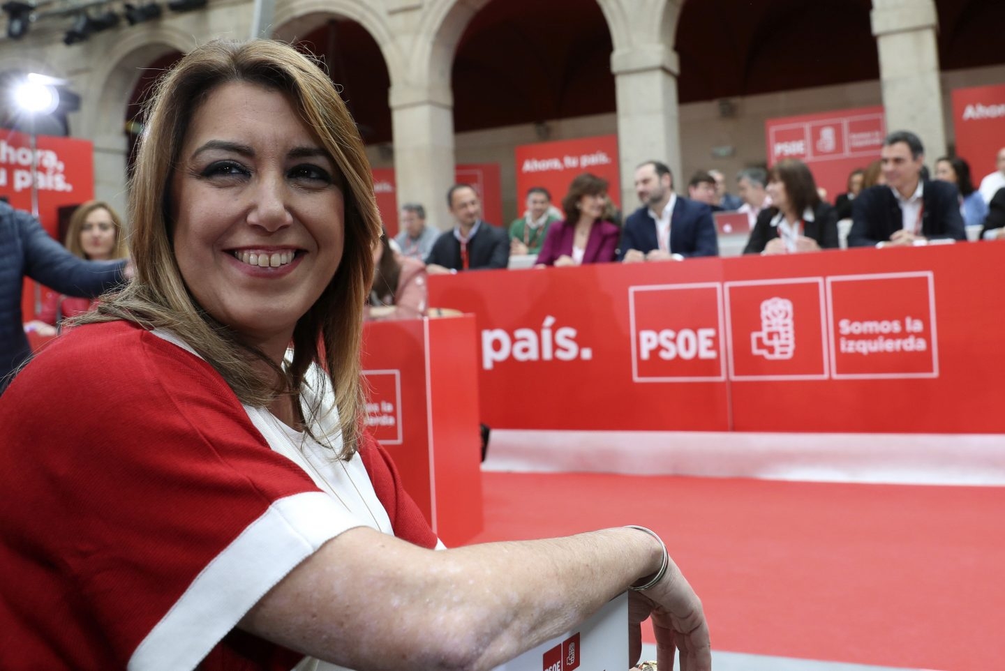 La presidenta andaluza, Susana Díaz, durante la reunión del Comité Federal del PSOE.