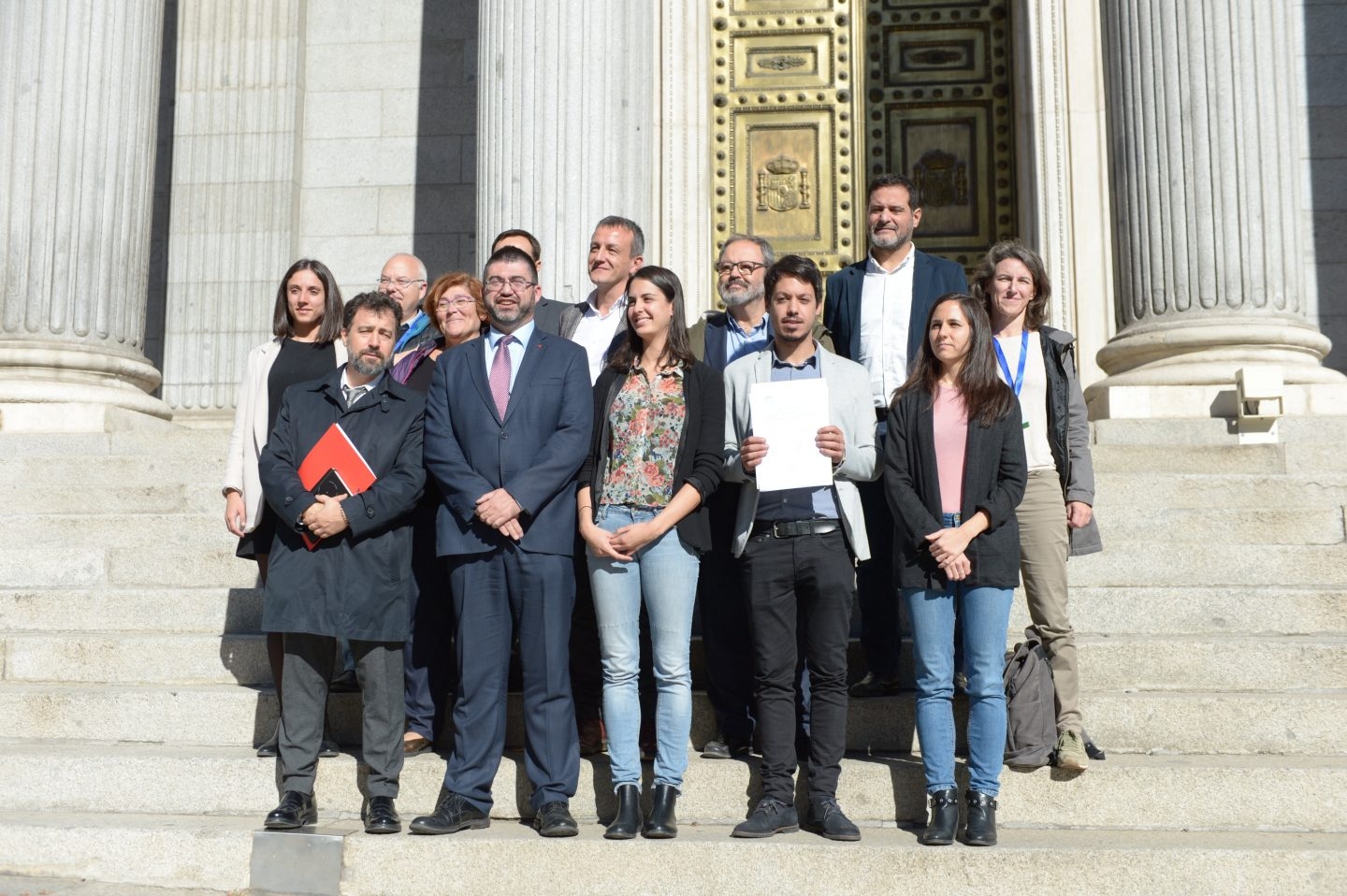 El grupo parlamentario de Unidos Podemos registra una reforma de la regla de gasto en el Congreso de los Diputados.