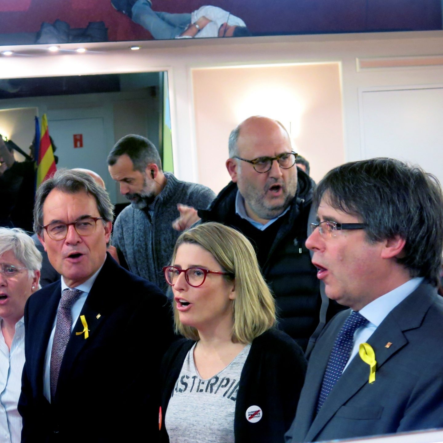 Artur Mas y Carles Puigdemont, en Bruselas.