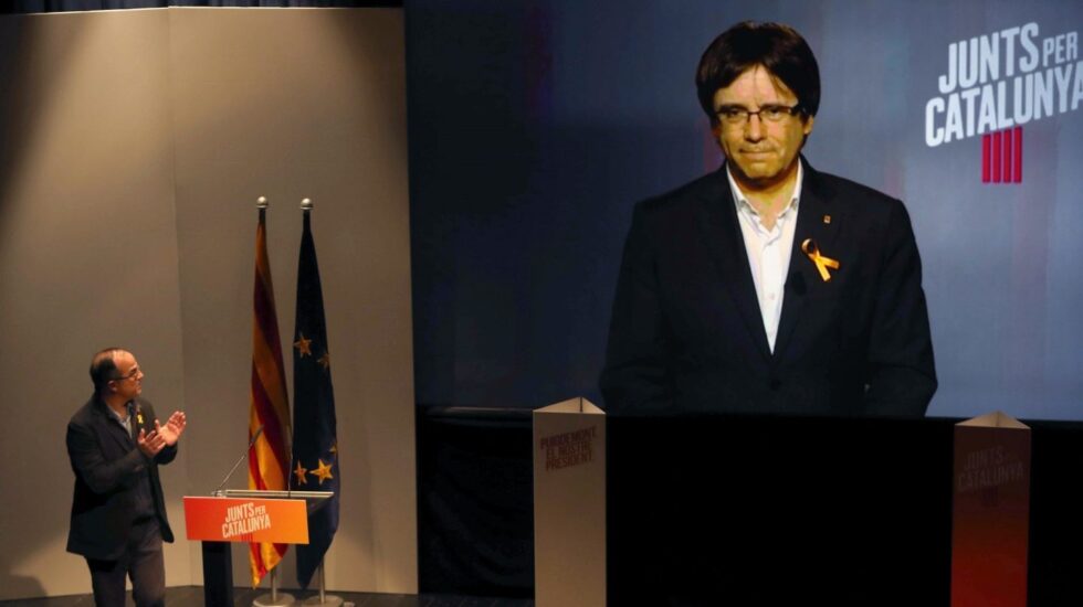 Puigdemont participa en un mitin este martes en "plasma"