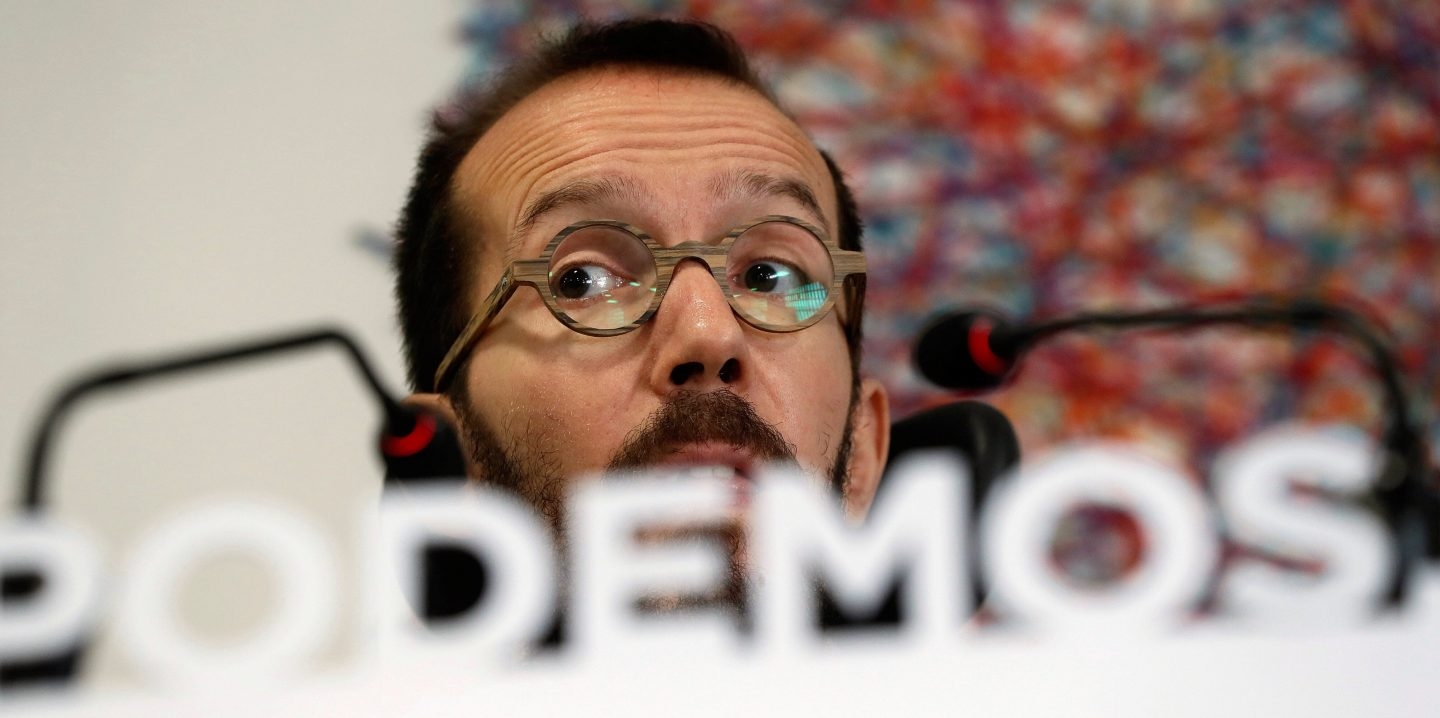 El secretario de Organización de Podemos, Pablo Echenique.