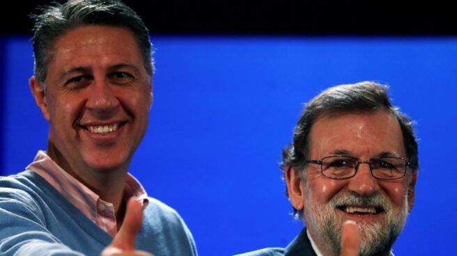 Rajoy junto a Albiol este domingo en Salou (Tarragona)