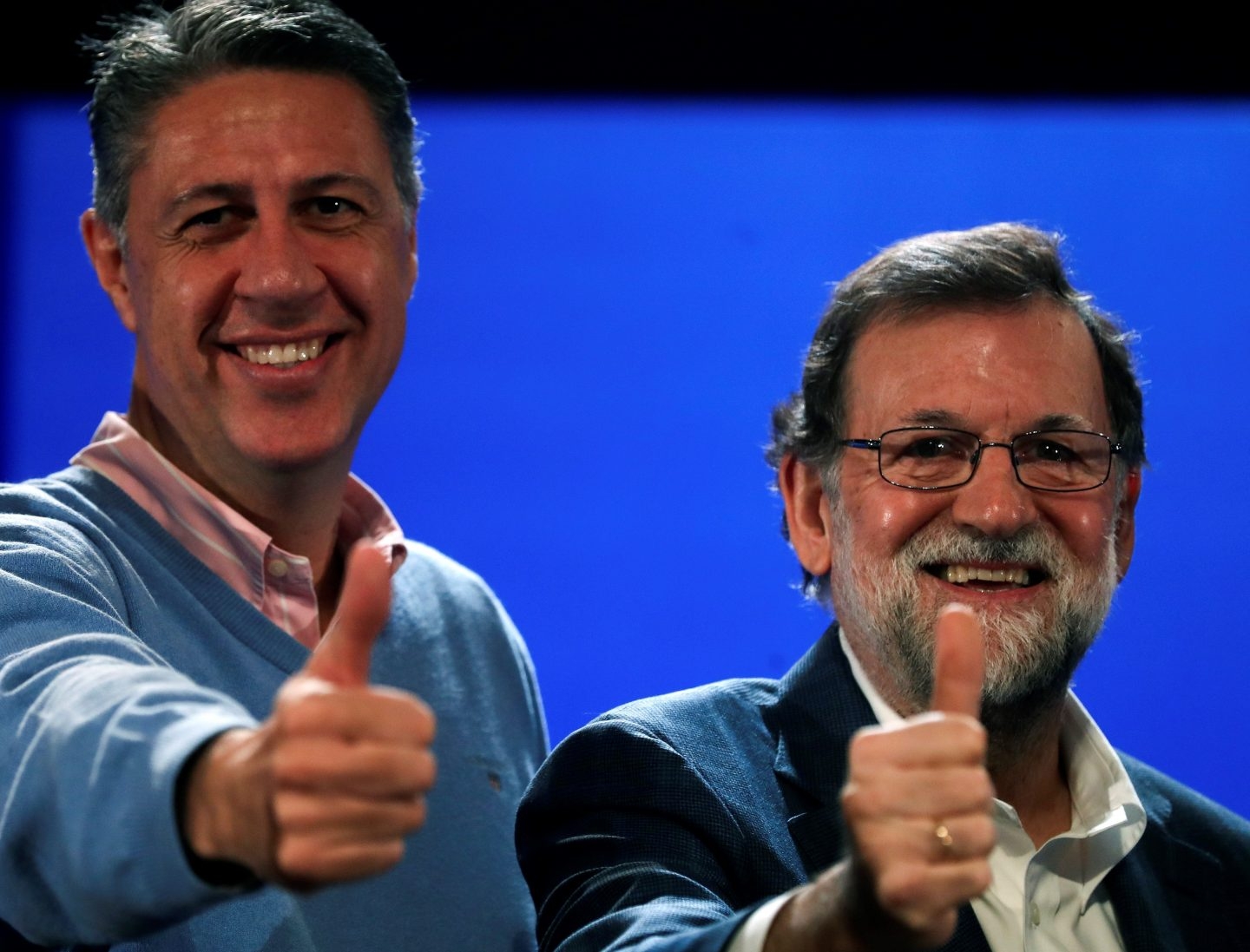 Rajoy junto a Albiol este domingo en Salou (Tarragona)
