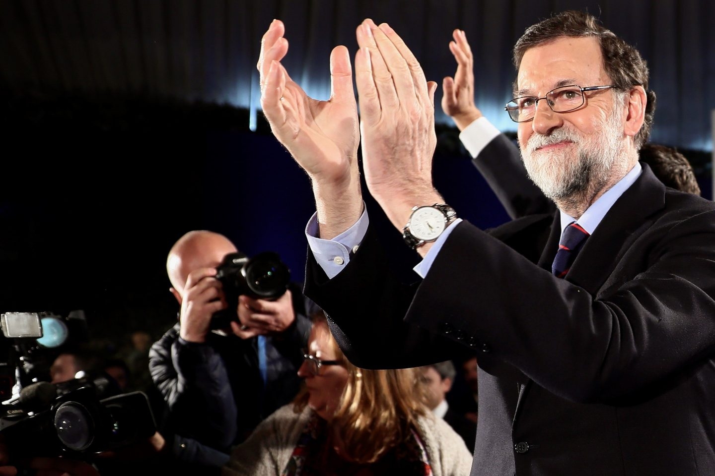 Rajoy, en la cena navideña del PP madrileño