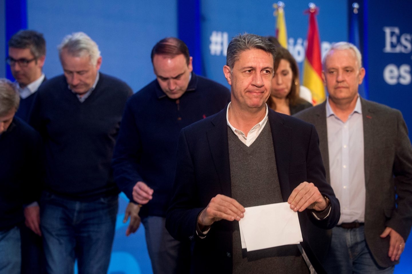 Xavier García Albiol, tras conocerse los resultados de las elecciones del 21-D.