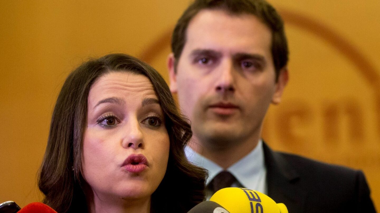 Inés Arrimadas y Albert Rivera, en un acto de Ciudadanos.