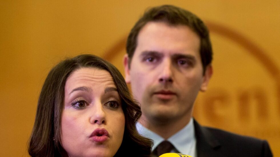 Inés Arrimadas y Albert Rivera, en un acto de Ciudadanos.