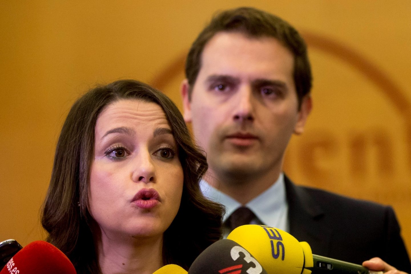 Inés Arrimadas y Albert Rivera, en un acto de Ciudadanos.