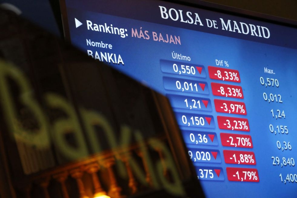 Bankia tiene que triplicar su precio en bolsa para devolver todas las ayudas públicas.