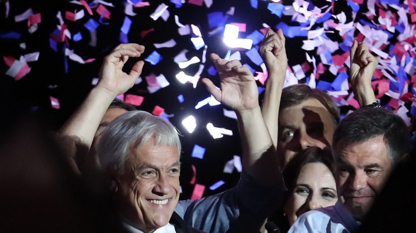 Sebastián Piñera, candidato de Chile Vamos, ha ganado en las presidenciales en segunda vuelta.