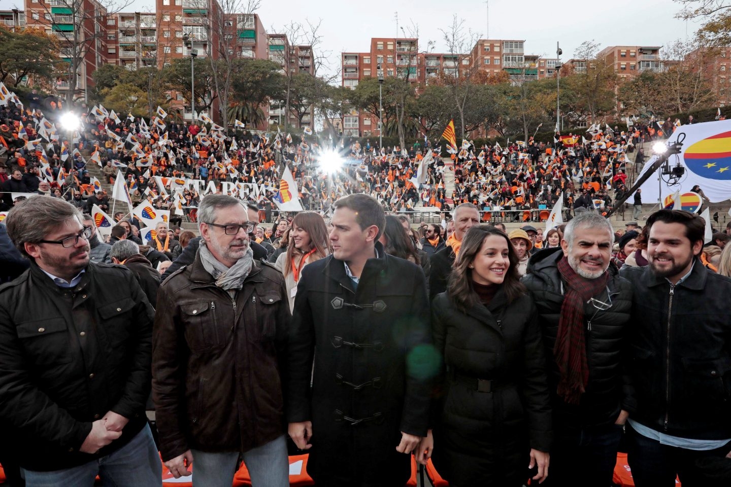 Mitin de Ciudadanos en Badalona.