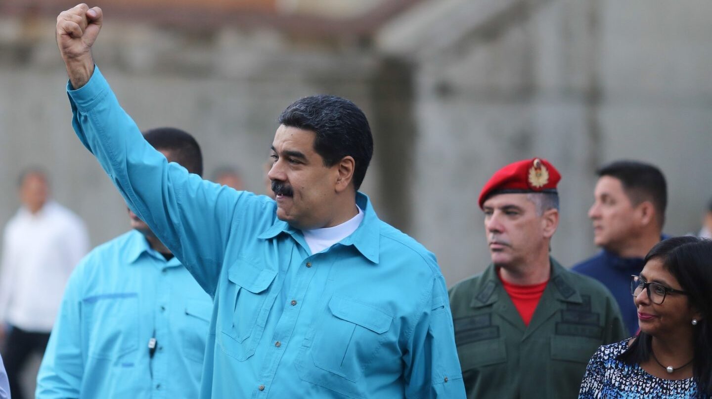Nicolás Maduro, presidente de Venezuela, en un encuentro con seguidores en la capital.