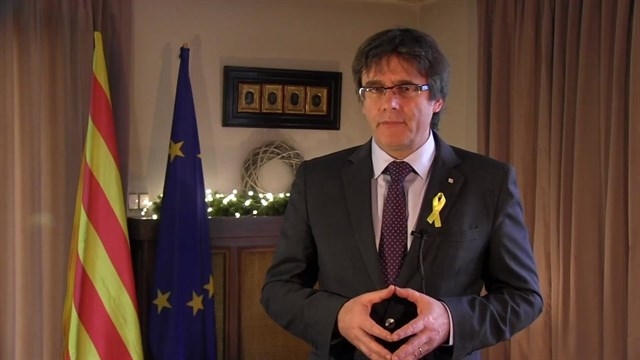 Discurso de fin de año de Puigdemont.