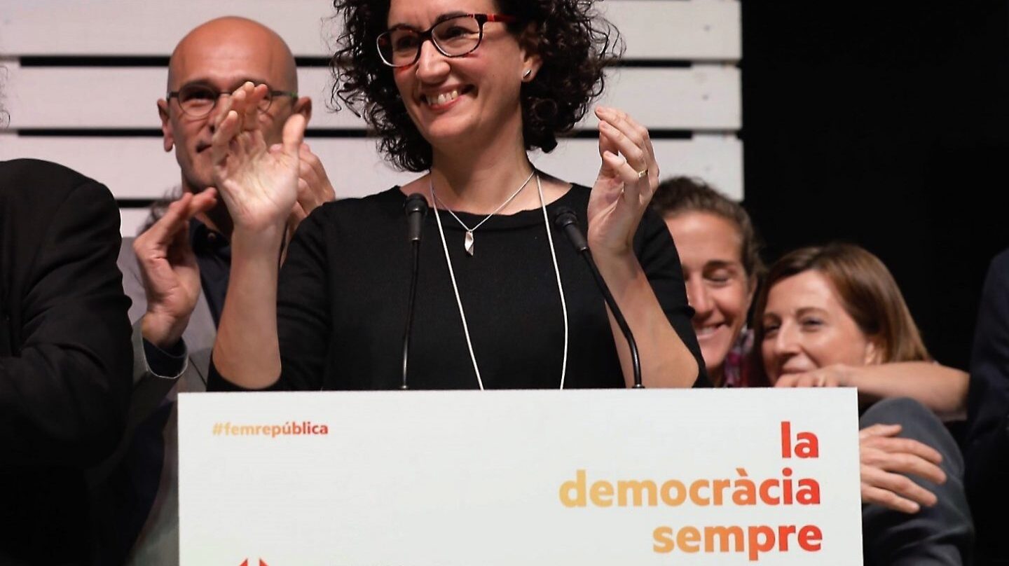 Elecciones 21-D: Marta Rovira, en la noche electoral de ERC.