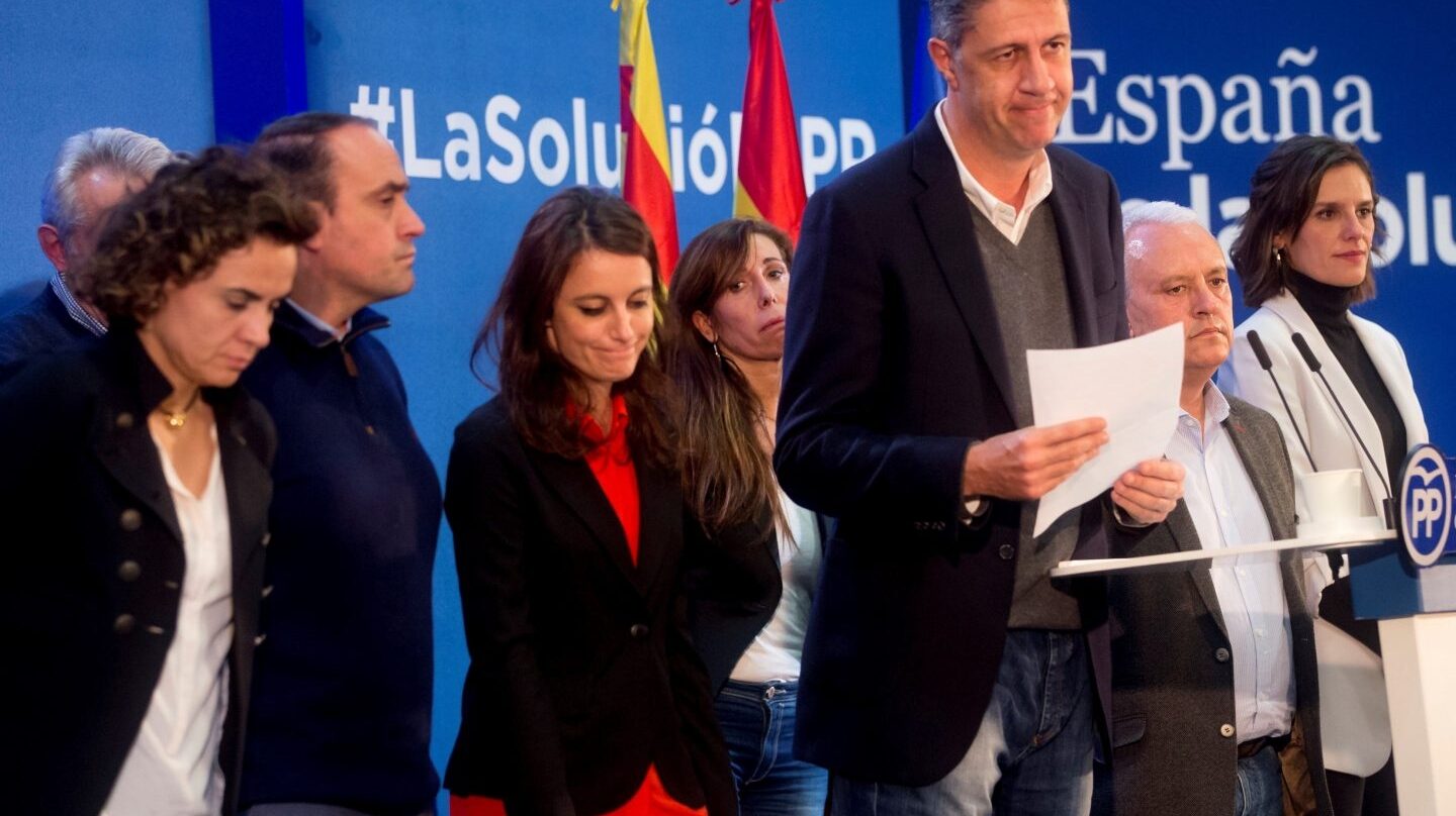 Xavier García Albiol, durante su comparecencia.