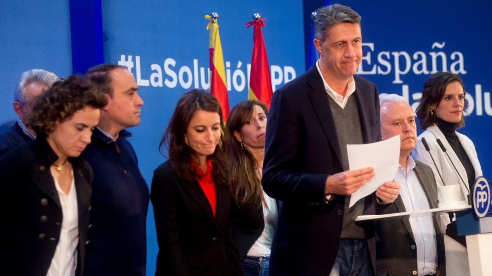 Xavier García Albiol, durante su comparecencia.