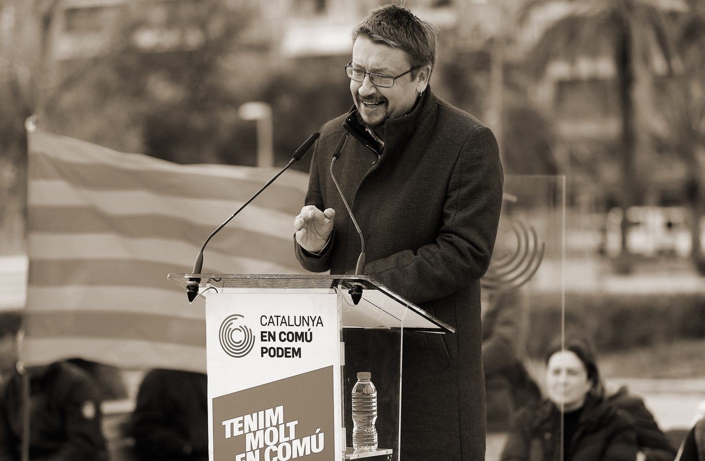 El cabeza de lista de Catalunya en Comú-Podem, Xavier Domènech.