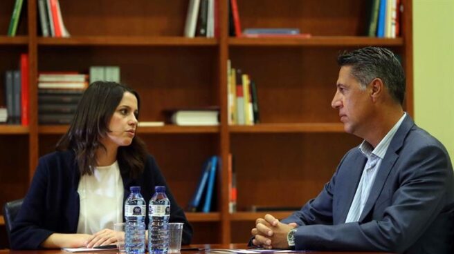 elecciones Cataluña 21-D arrimadas Albiol Arrimadas y Albiol en una reunión que mantuvieron en septiembre