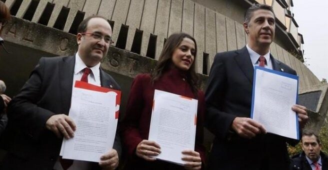 Iceta, Arrimadas y Albiol ante el Tribunal Constitucional