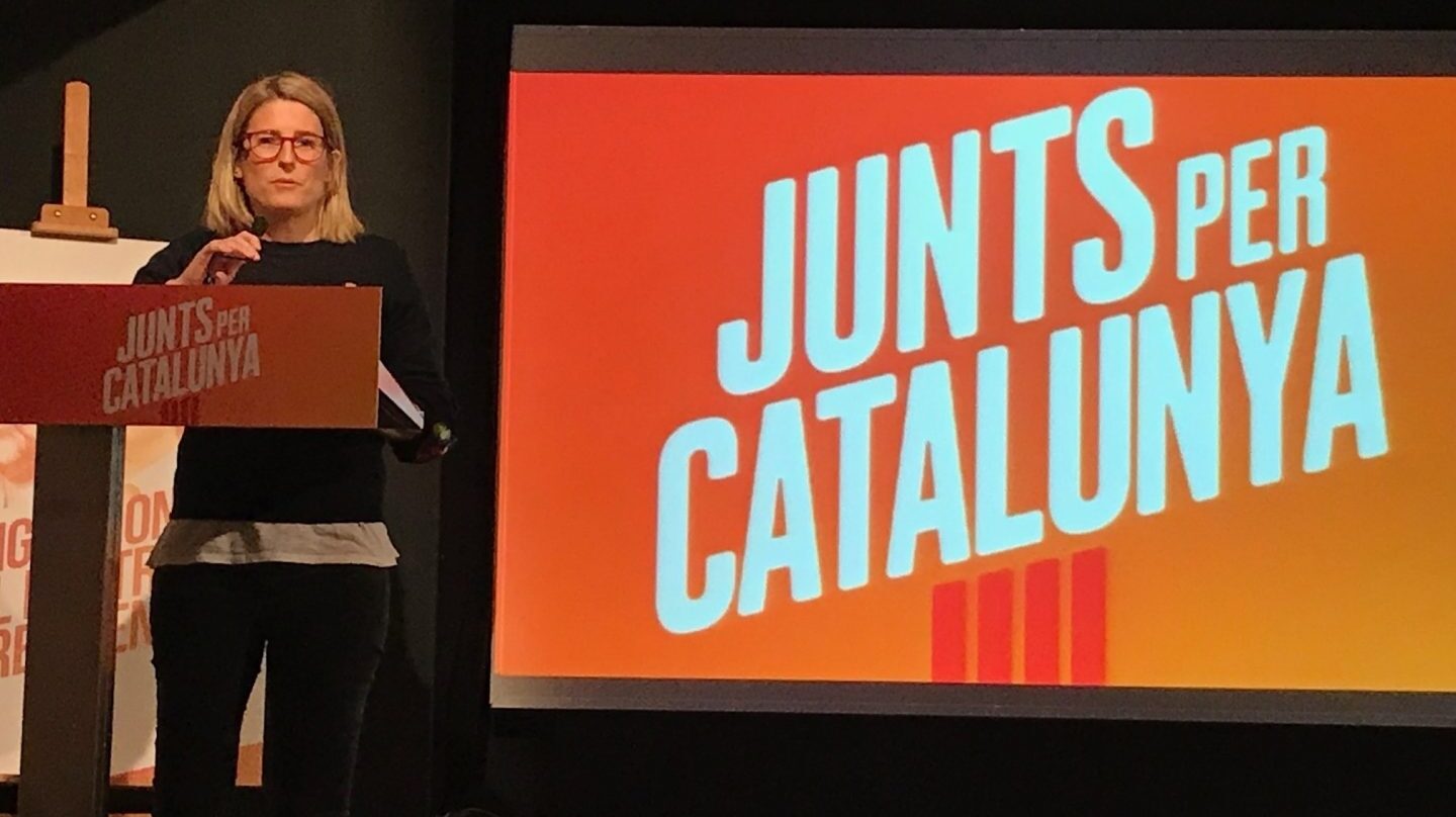 Elsa Artadi, de JxCat, tras conocer los resultados de las elecciones del 21-D.