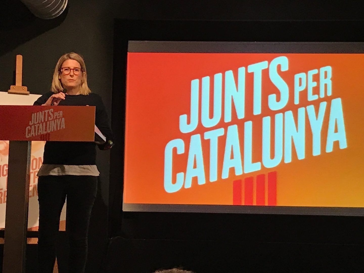 Elsa Artadi, de JxCat, tras conocer los resultados de las elecciones del 21-D.