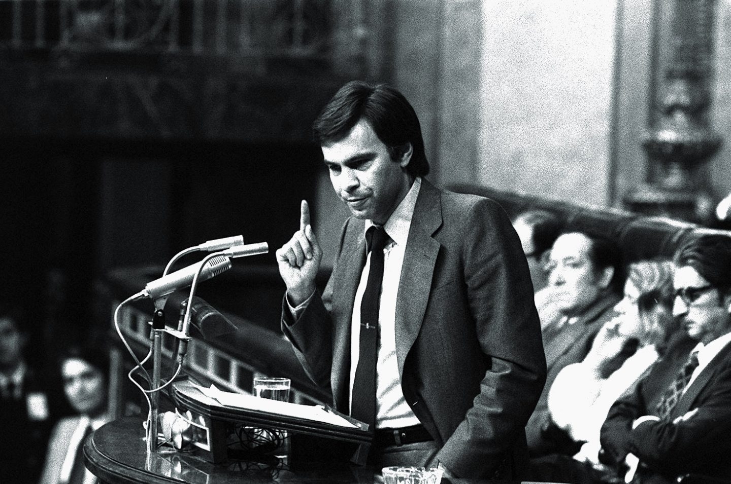 Felipe González, en el Congreso en 1982.