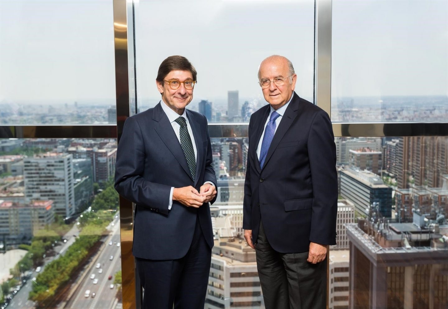 José Ignacio Goirigolzarri, presidente de Bankia, y Carlos Egea, presidente de BMN.