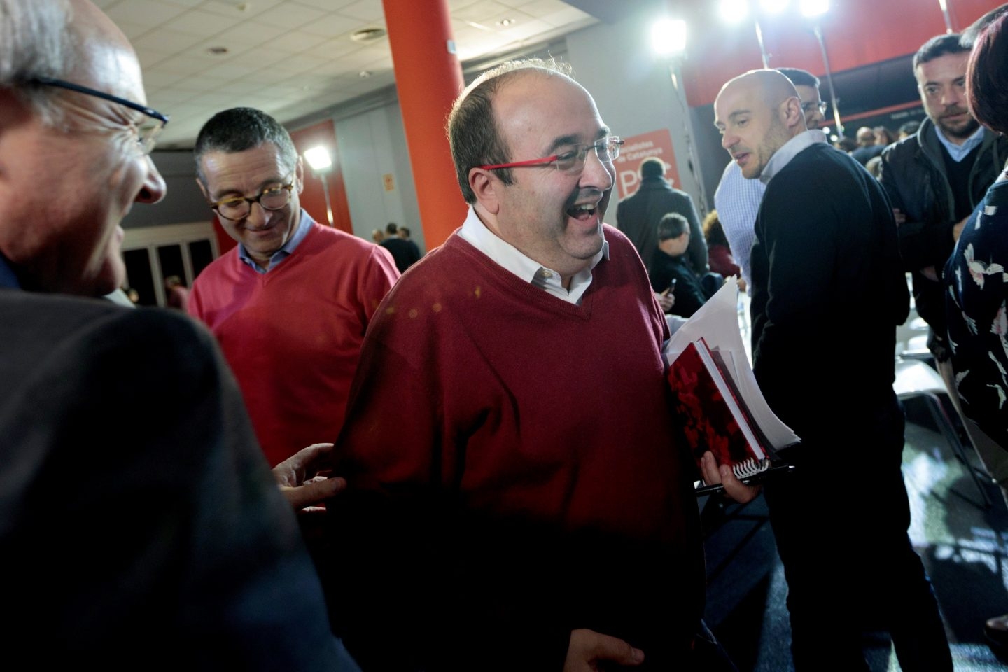 Miquel Iceta, en el Consell del PSC.