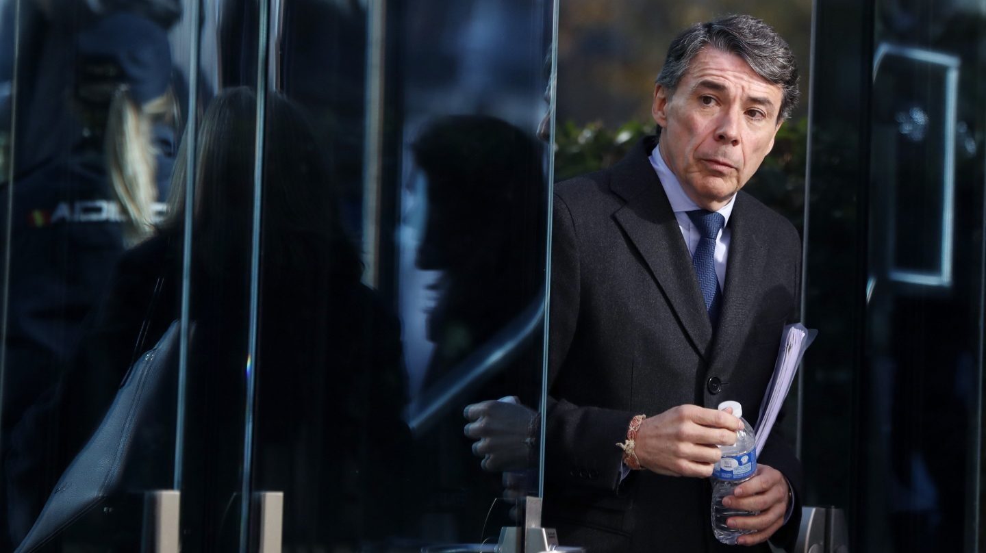 El ex presidente de la Comunidad de Madrid, Ignacio González, este lunes en la Audiencia Nacional.