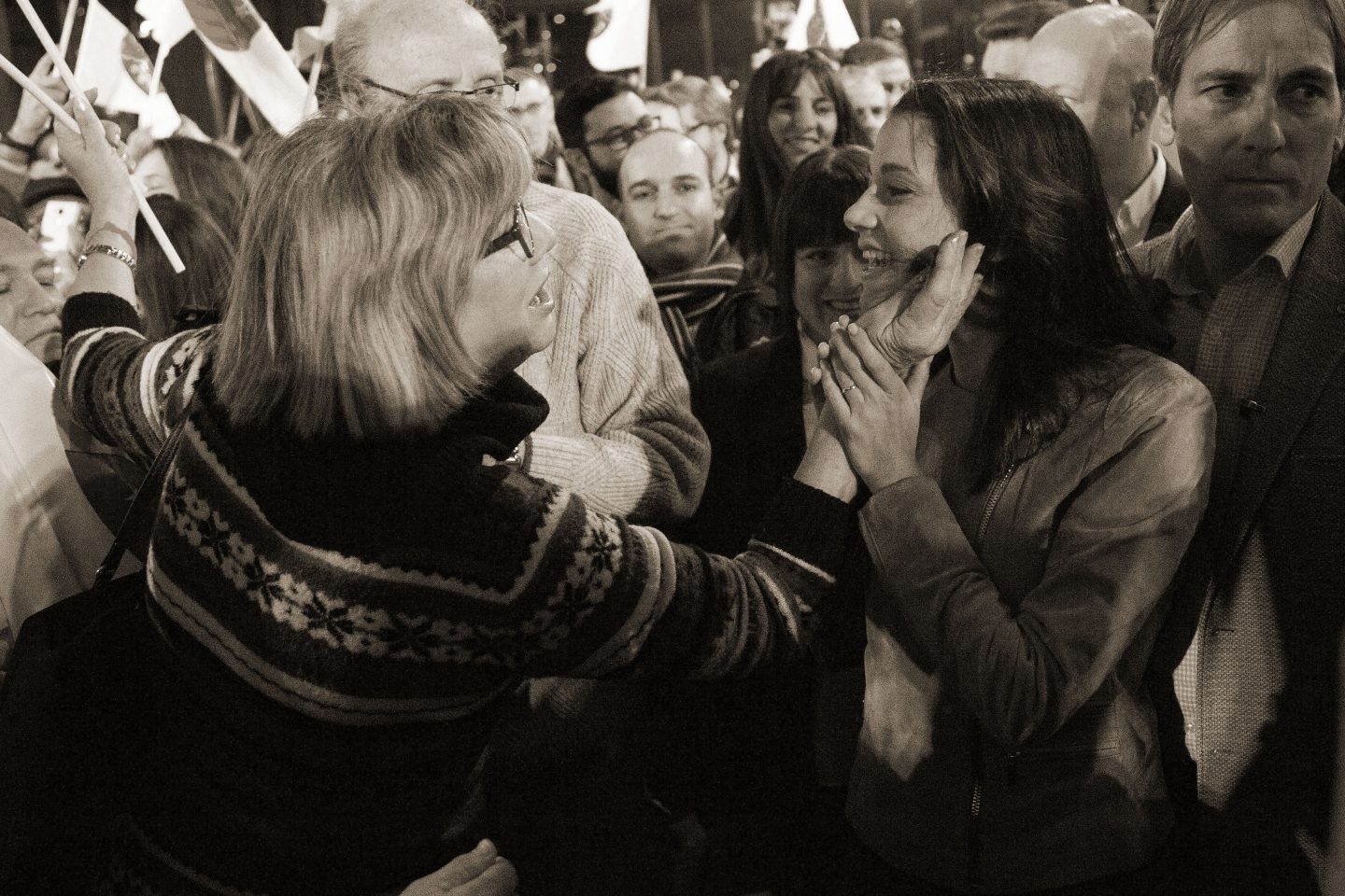 Inés Arrimadas, en un acto electoral.