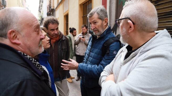 El candidato oficialista y ex Jemad Julio Rodríguez, la semana pasada en un acto de campaña a las primarias de Podemos Madrid.